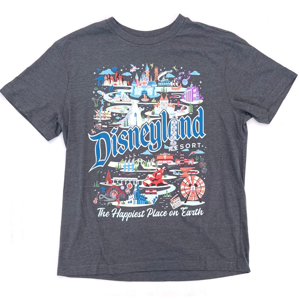 Disneyland Resort Attractions Opening Day Grey T-Shirt - Size  S - NWT